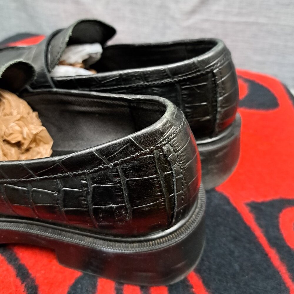%Vagabon Loafer Shoes Womens Sz 7 EU 37 Black D4 - Picture 5 of 14